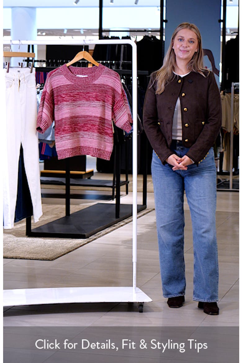 Broome Melange Stripe Crewneck Sweater video
