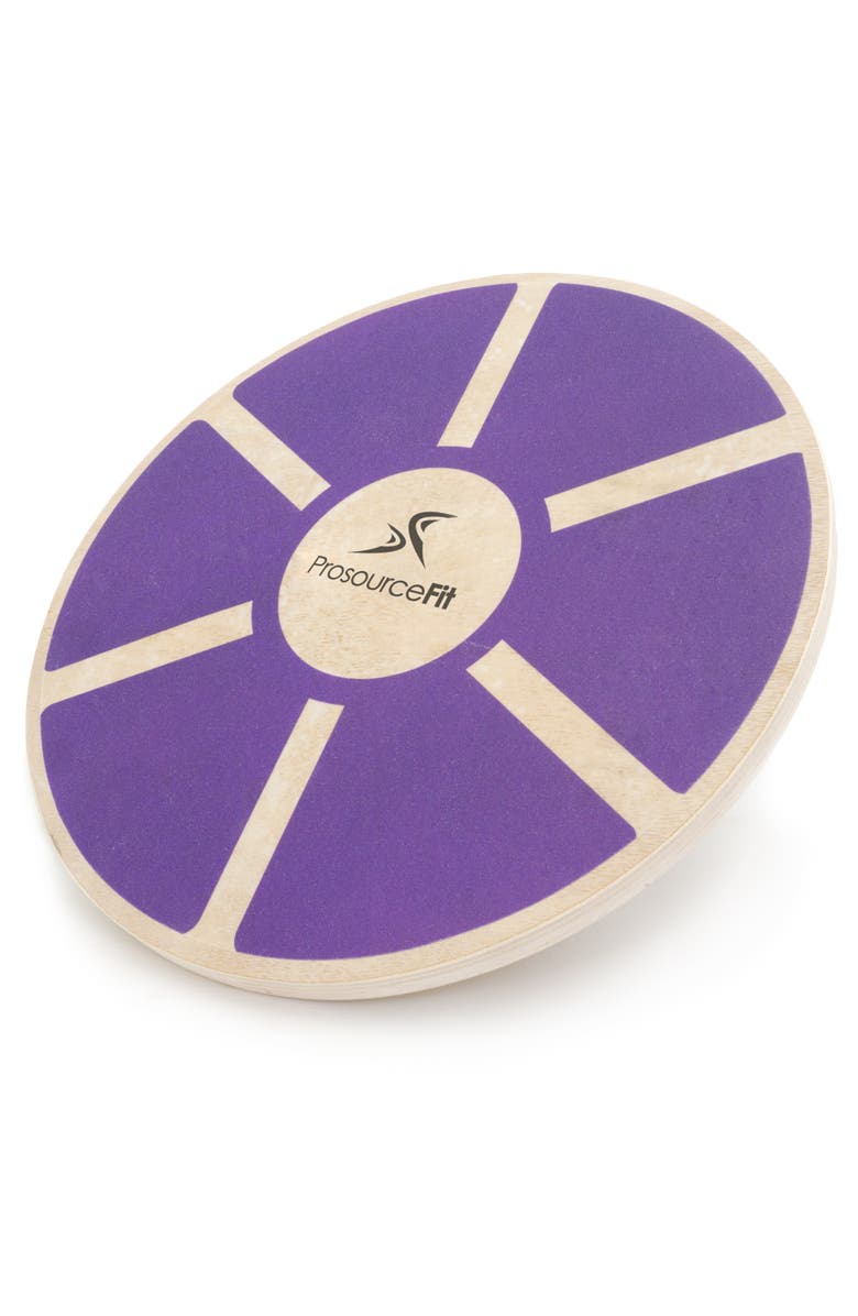 ProsourceFit Wooden Balance Board, Main, color, Purple
