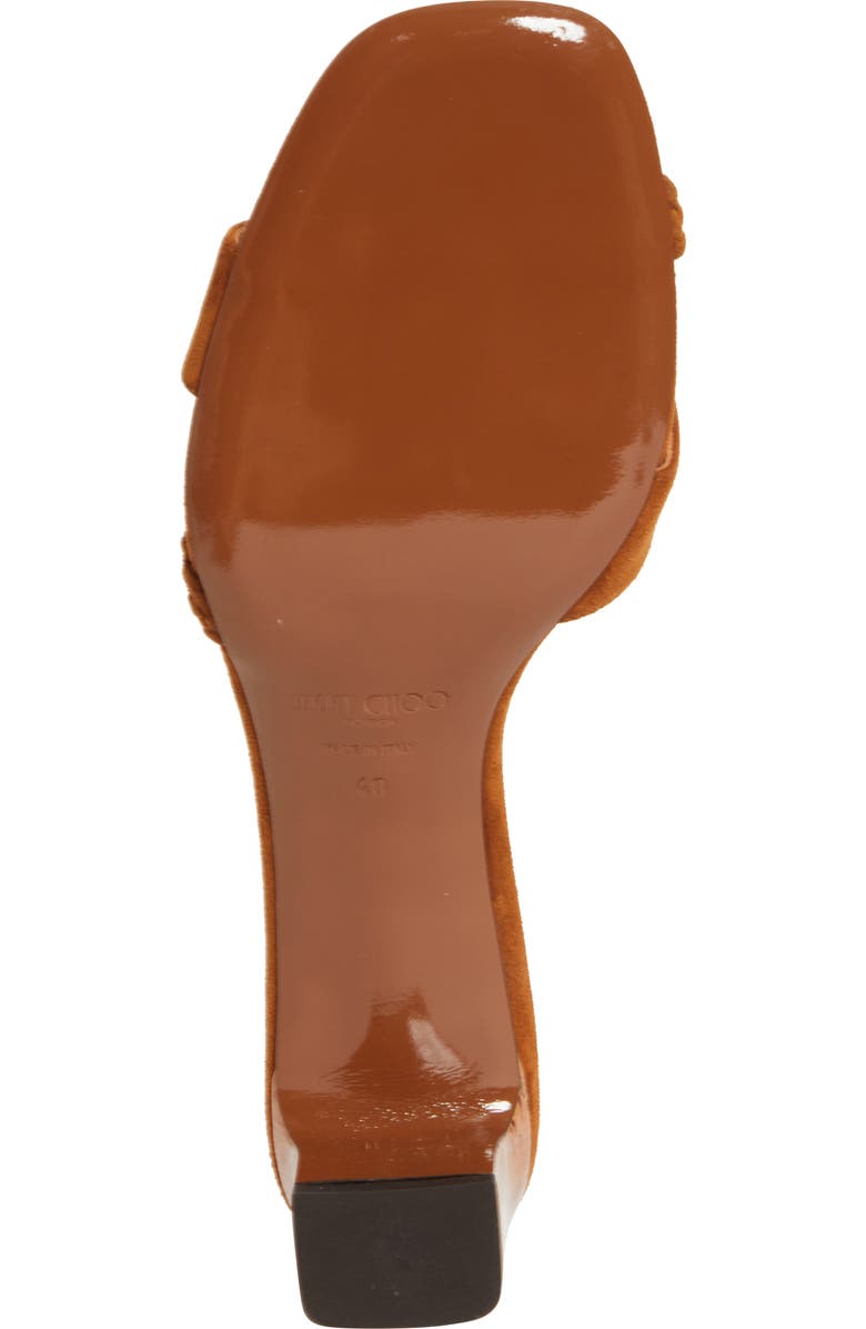 Jimmy Choo Rori Block Heel Slide Sandal, Alternate, color, Tan/ Toasty