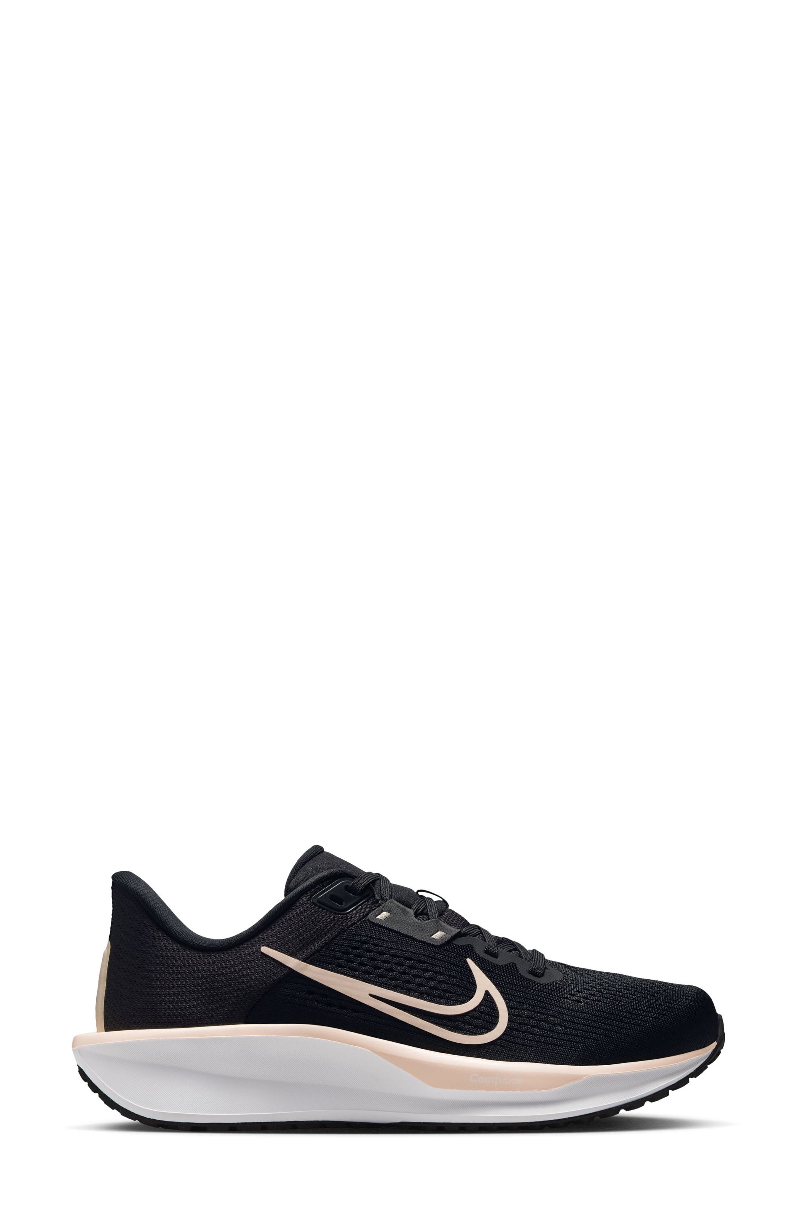 Quest 6 Running Shoe, Alternate, color, BLACK/ GUAVA/ WHITE/ ASH