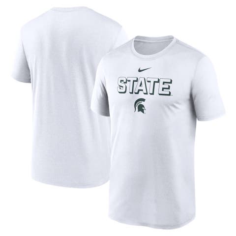Men's Nike White Michigan State Spartans 2025 Sideline Legend Performance T-Shirt