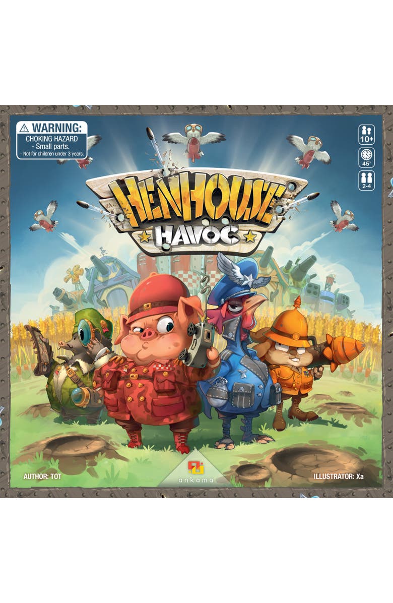 Ankama Henhouse Havoc (Touch Chicken) Family Board Game, Alternate, color, Multicolored