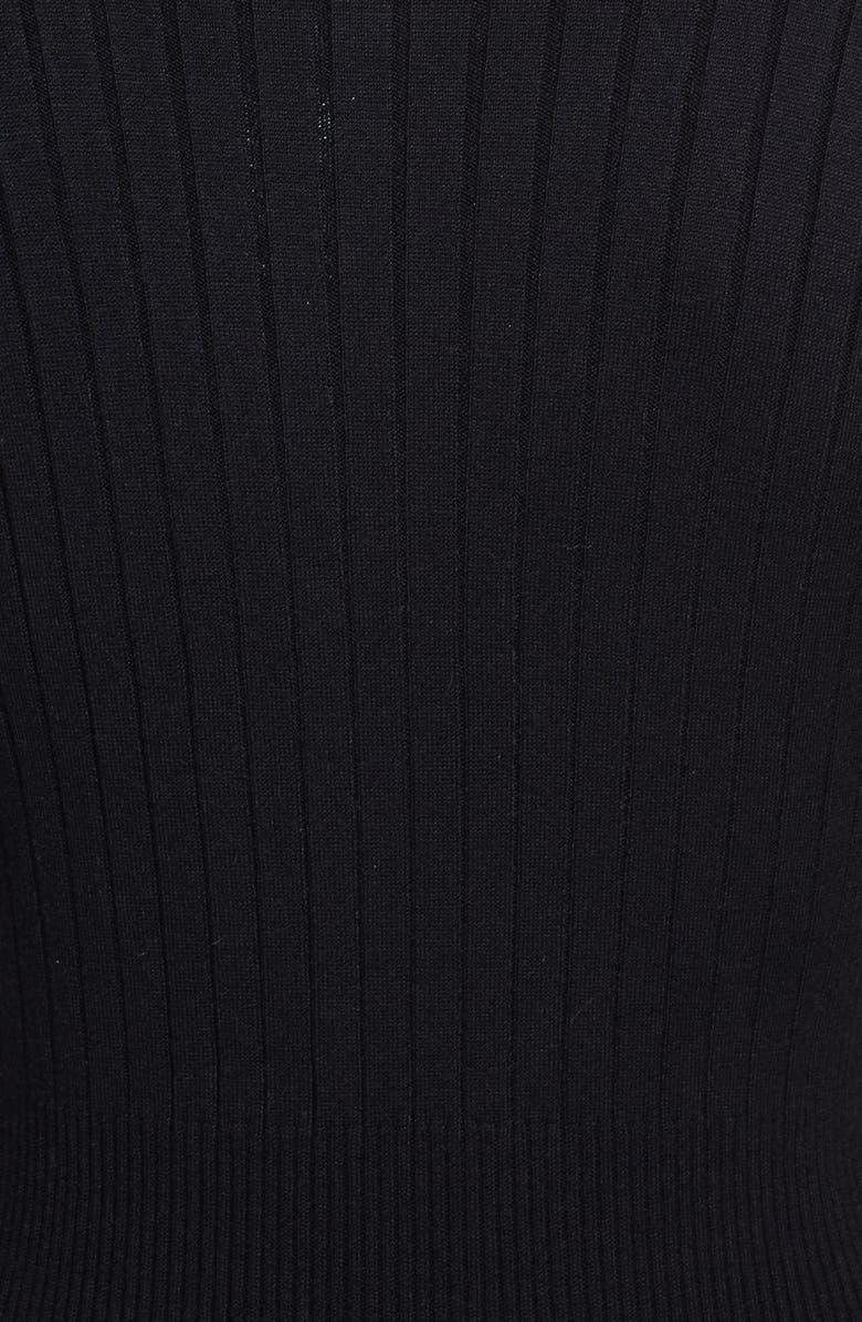 Armani Collezioni Rib Knit A-Line Dress, Alternate, color, 