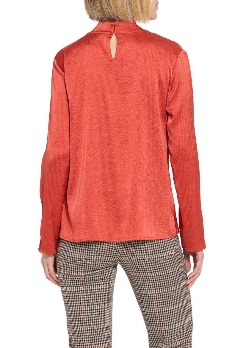 Cowl Neck Top, Alternate, color, EARTHY ORANGE