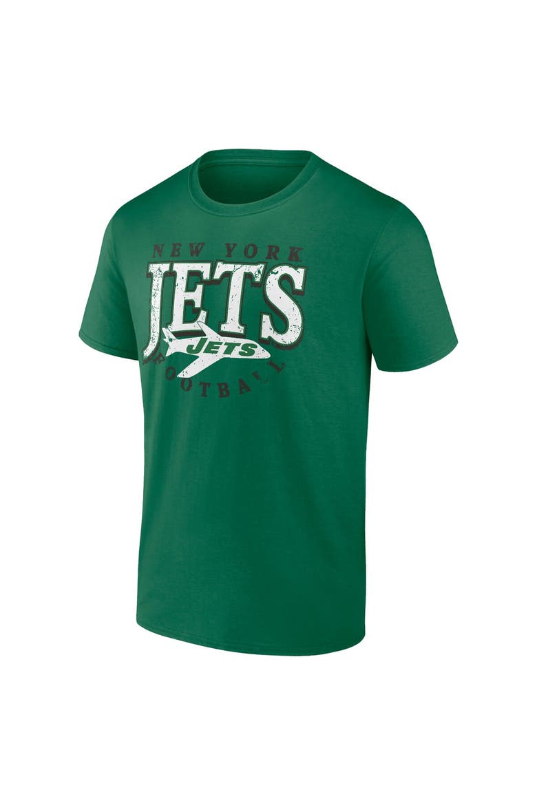 Men's Fanatics Branded Green New York Jets Big & Tall Throwback T-Shirt, Alternate, color, Green