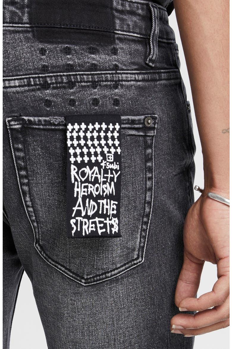 Van Winkle Angst Trashed Real Straight Leg Jeans, Alternate, color, DENIM