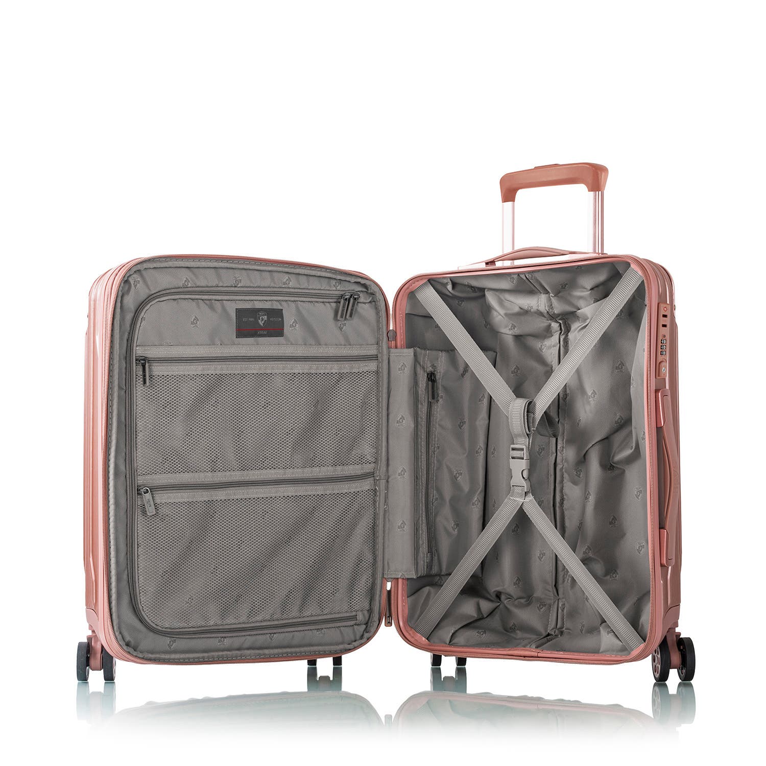 Heys Xtrak 21.5 Inch Carry-On Luggage, Alternate, color, Rose Gold