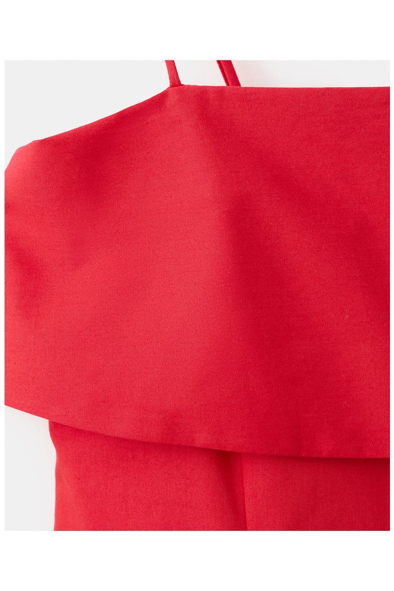 Starring Hailey Bieber A-Line Midi Dress, Alternate, color, RED