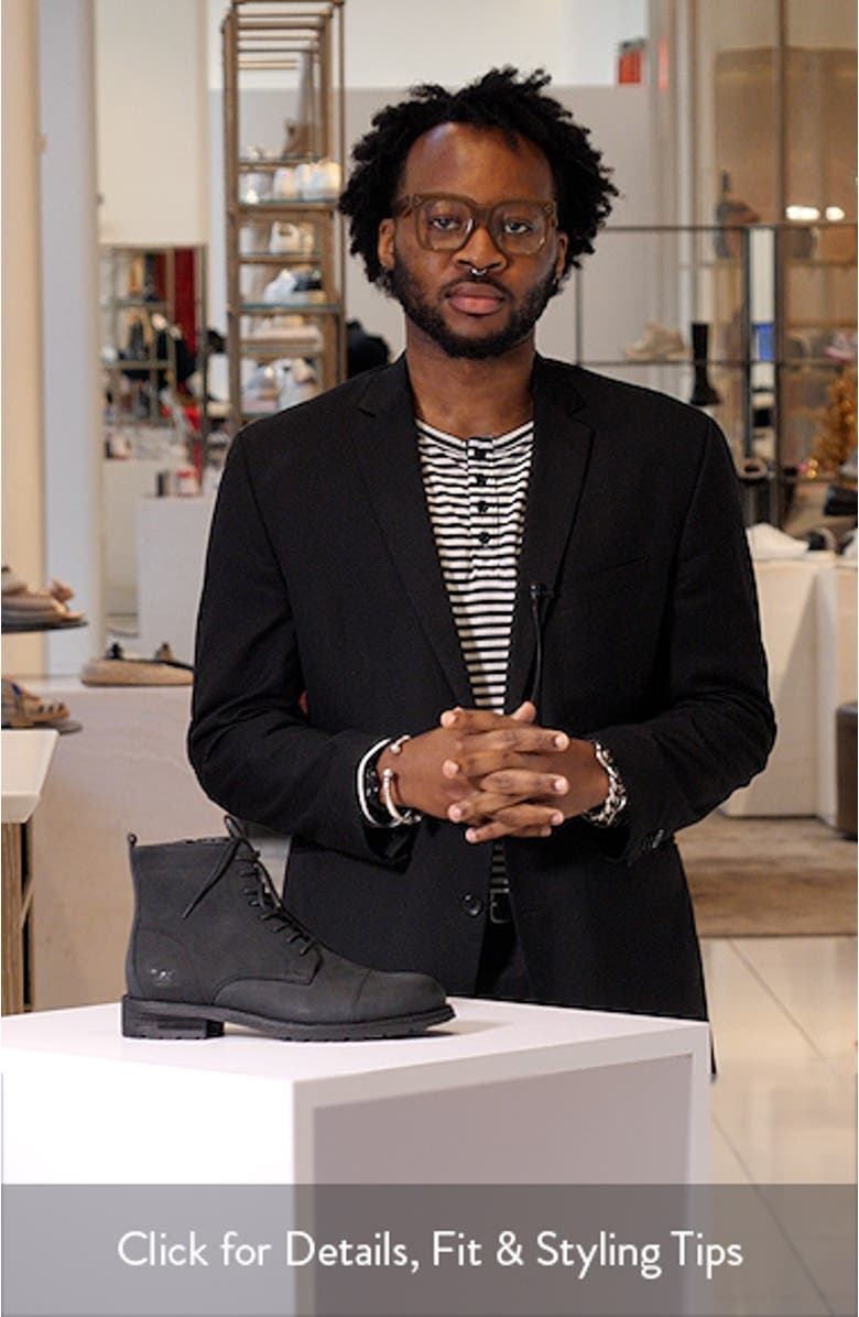 Fort Lace-Up Cap Toe Military Boot, sales video thumbnail