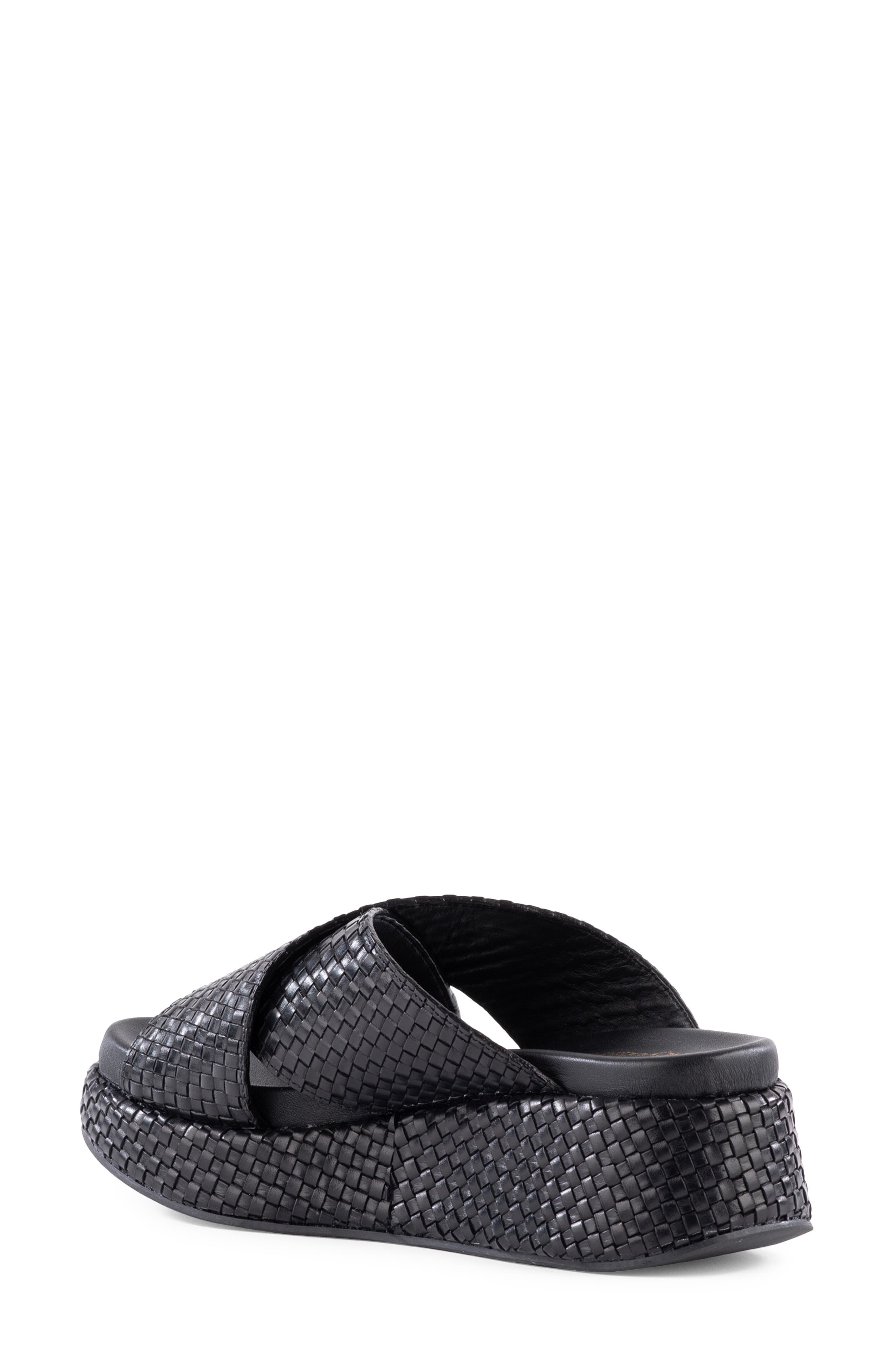 Seychelles Key West Platform Wedge Sandal, Alternate, color, Black