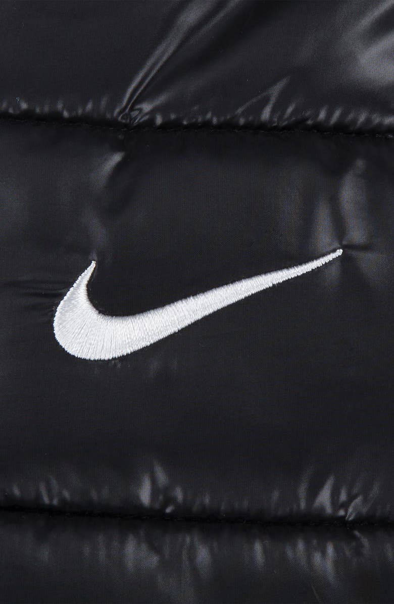 Nike Kids' Midweight Hooded Puffer Jacket, Alternate, color, Black