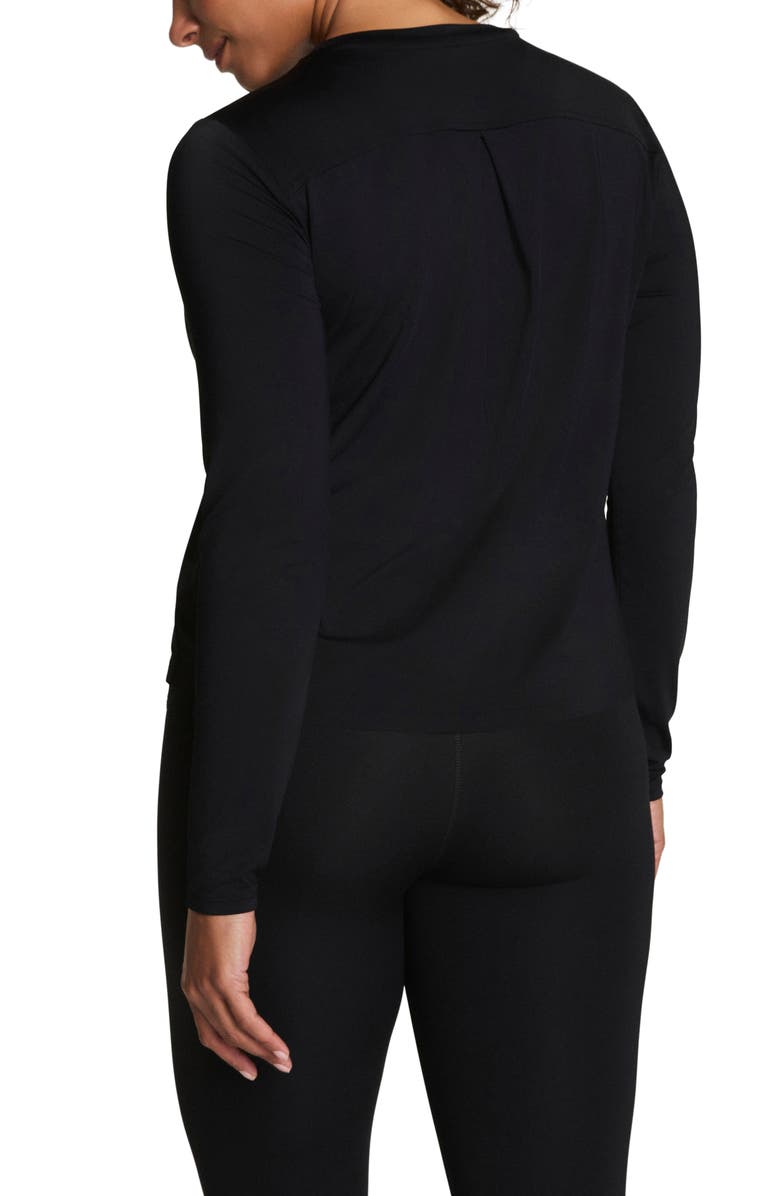 SPANX<sup>®</sup> Get Moving Long Sleeve Top, Alternate, color, Very Black