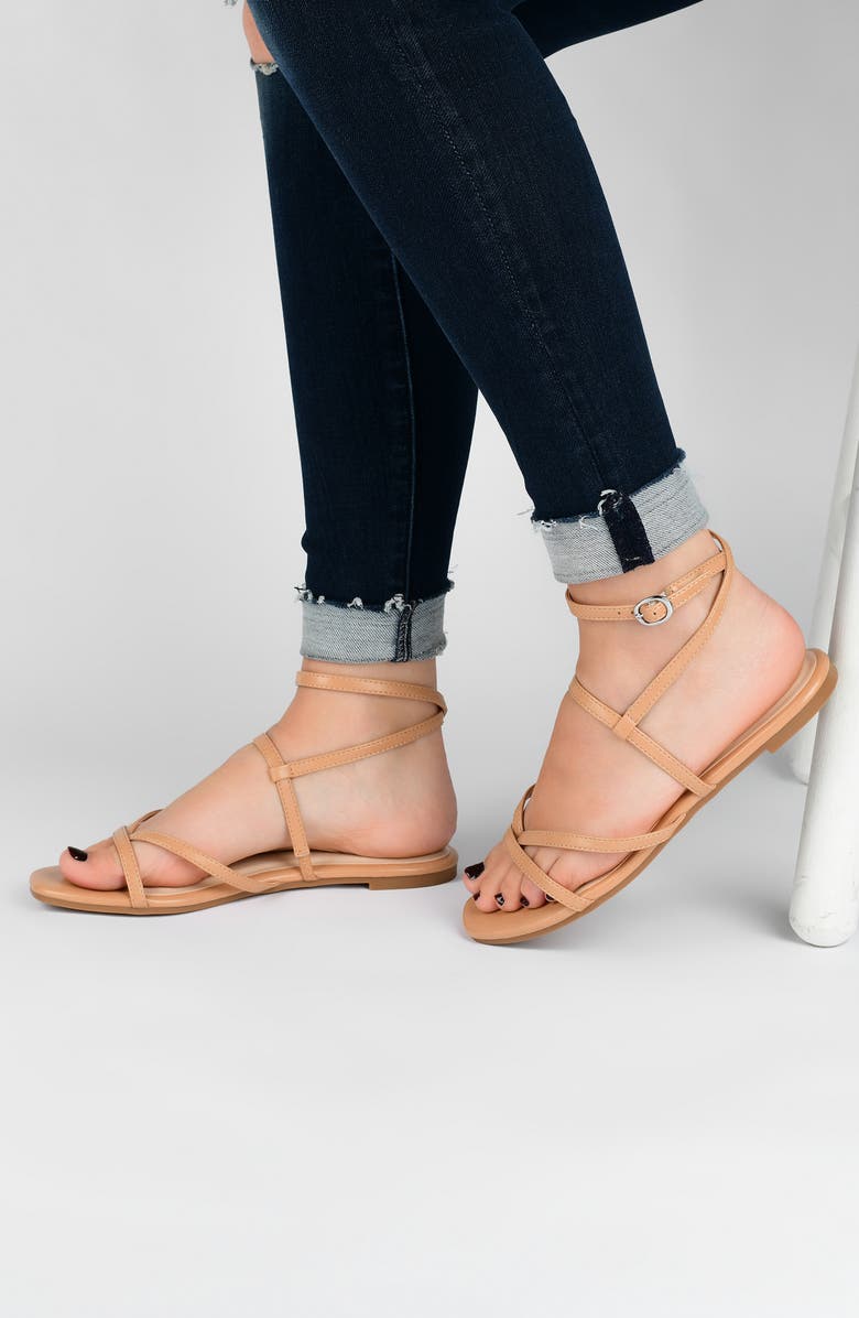 Journee Collection Serissa Ankle Strap Sandal, Alternate, color,