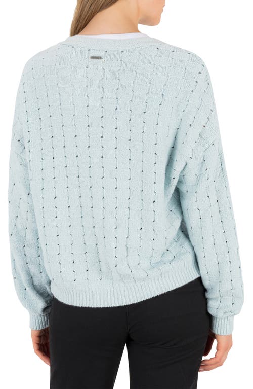 Hurley Pioneer Open Stitch Cardigan In Blue