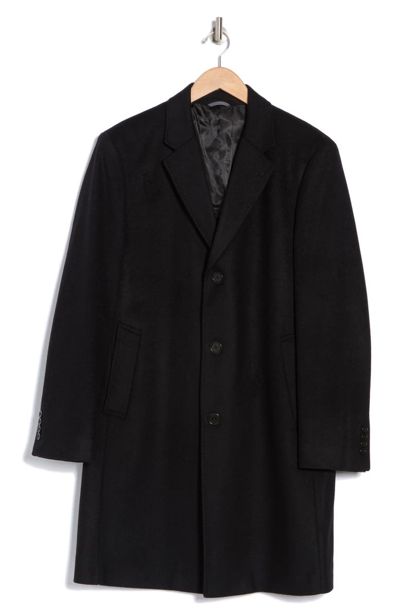Michael Kors Three-Button Longline Coat, Alternate, color, Black