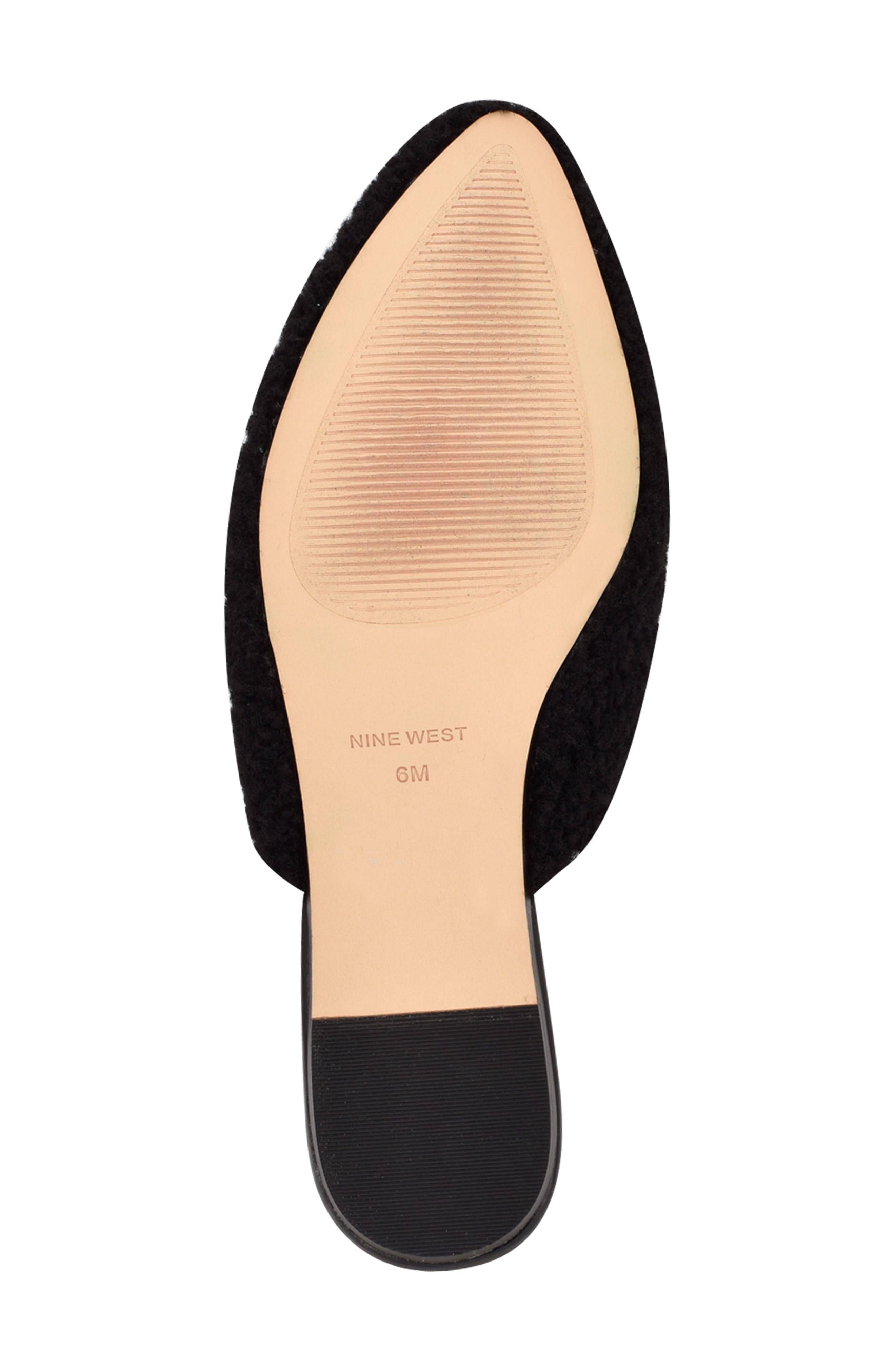 Nine West Furzy Faux Shearling Mule, Alternate, color, 