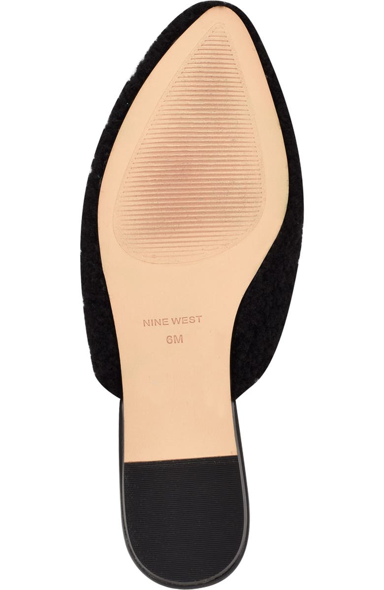 Nine West Furzy Faux Shearling Mule, Alternate, color,