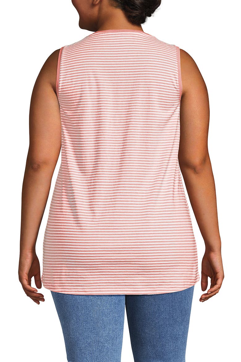Supima Cotton Tunic Tank Top, Alternate, color, Soft Orchid