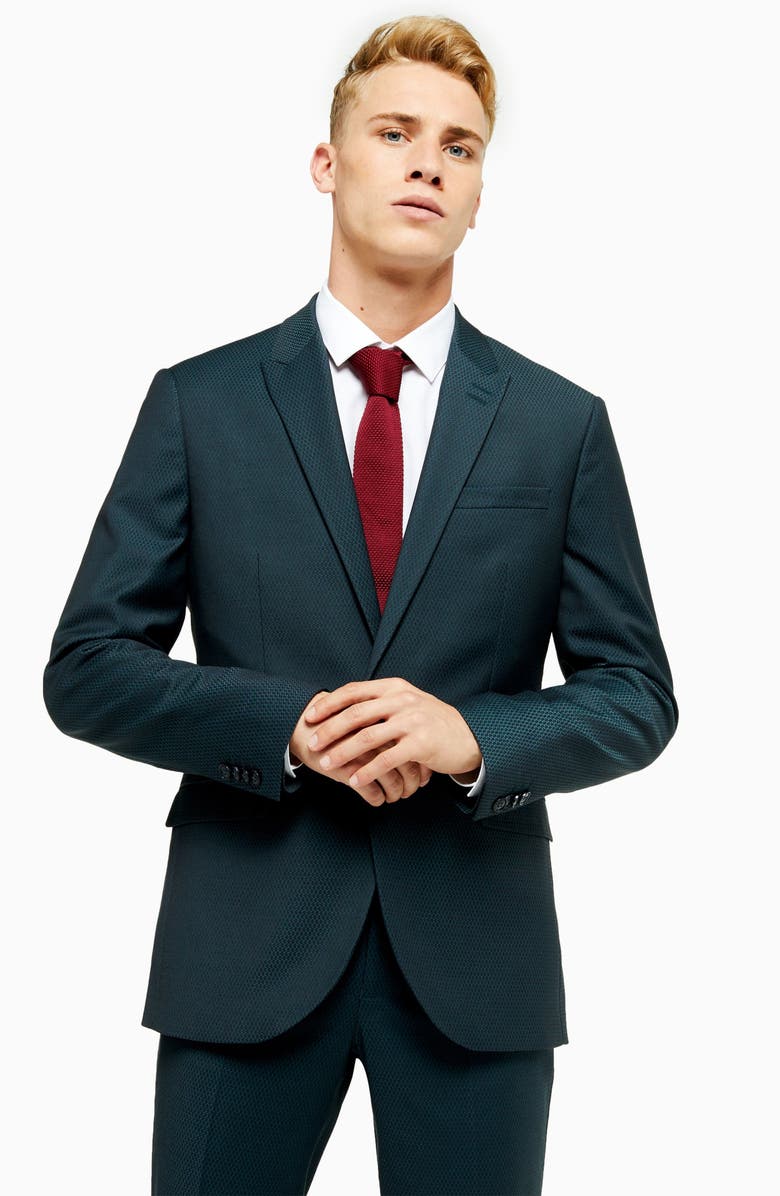 Topman Maverick Skinny Fit Suit Jacket, Alternate, color, 