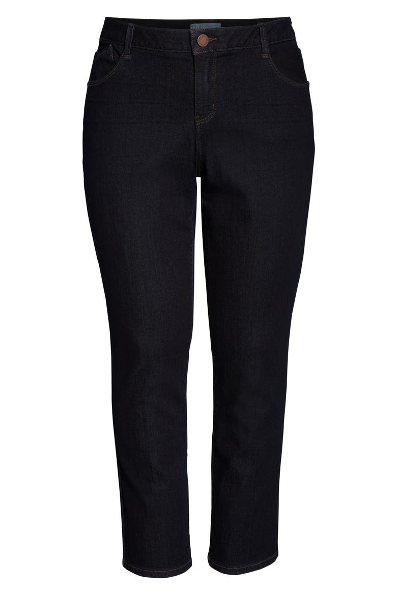 Ab-Solution Straight Leg Jeans (Nordstrom Exclusive), Alternate, color, INDIGO