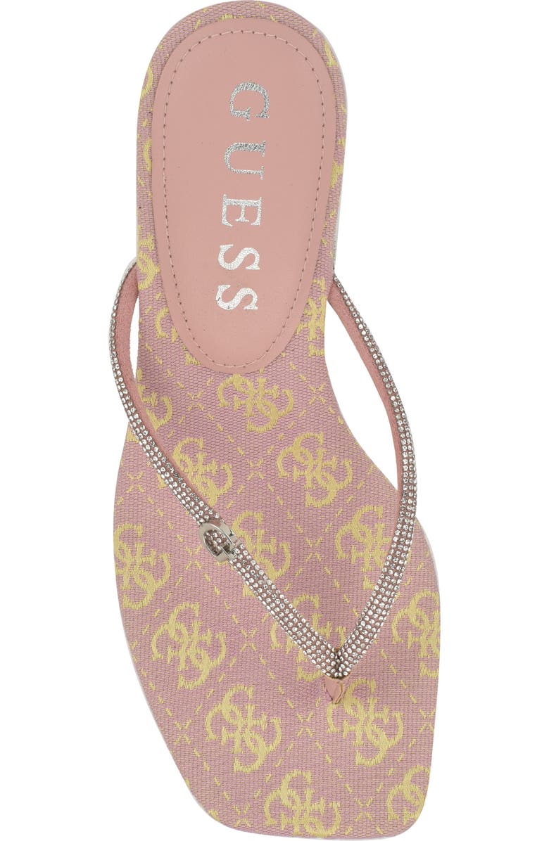 GUESS Crystal Embellished Sandal, Alternate, color, Light Pink