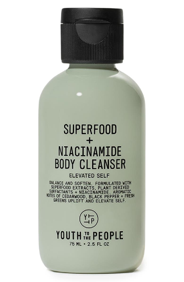 Youth to the People Superfood + Niacinamide Body Cleanser with Antioxidants & Hyaluronic Acid, Main, color, 