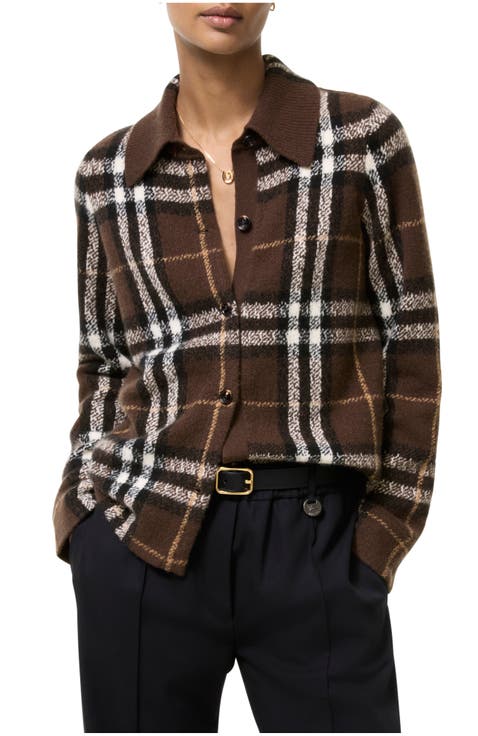 Check Cashmere Overshirt