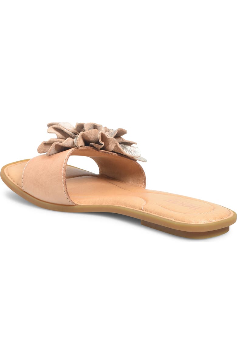 Børn Hibiscus Slide Sandal, Alternate, color, Light Gold Metallic Combo