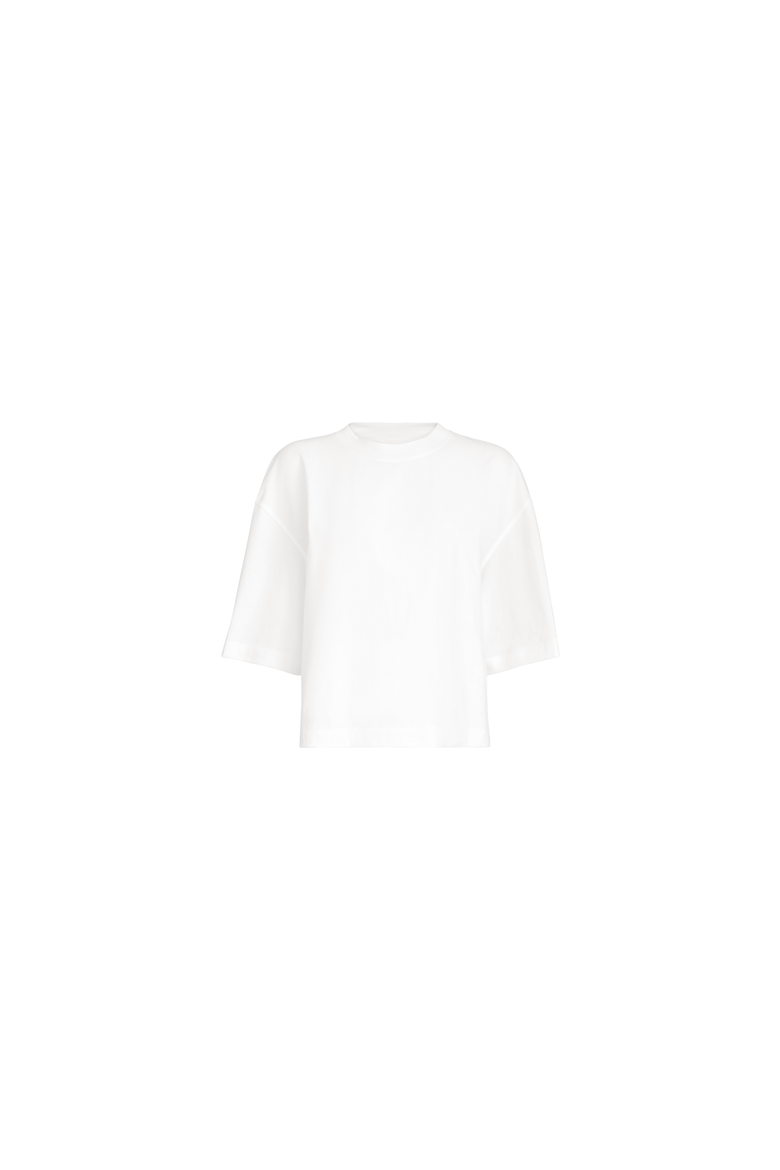 Cotton jersey T-shirt, Alternate, color, White