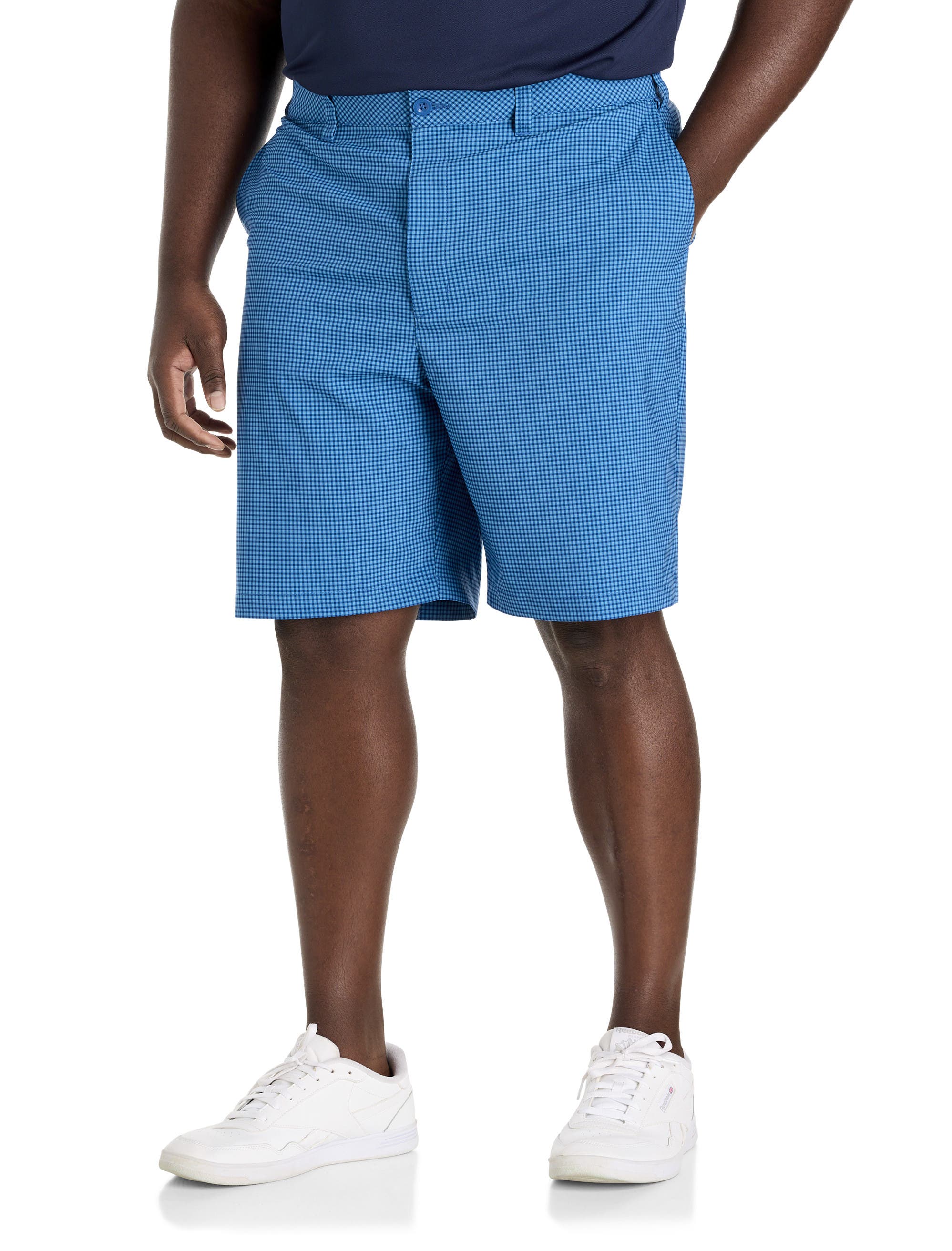 Big & Tall Performance Plaid Golf Shorts - image 3