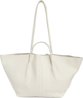 Odette East/West Leather Tote Bag