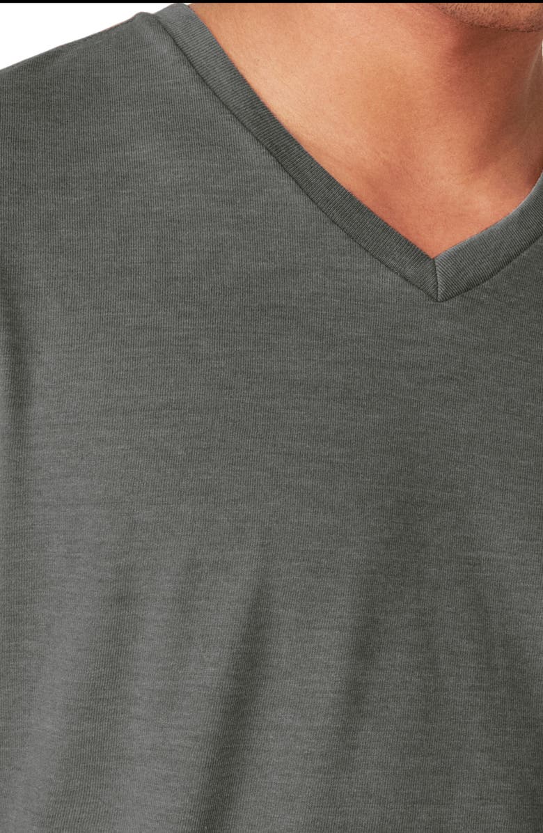 Lucky Brand Venice V-Neck Burnout T-Shirt, Alternate, color, Jet Black