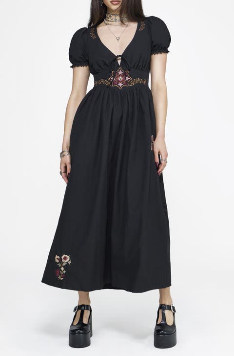 Arianwen Embroidered Midaxi Dress
