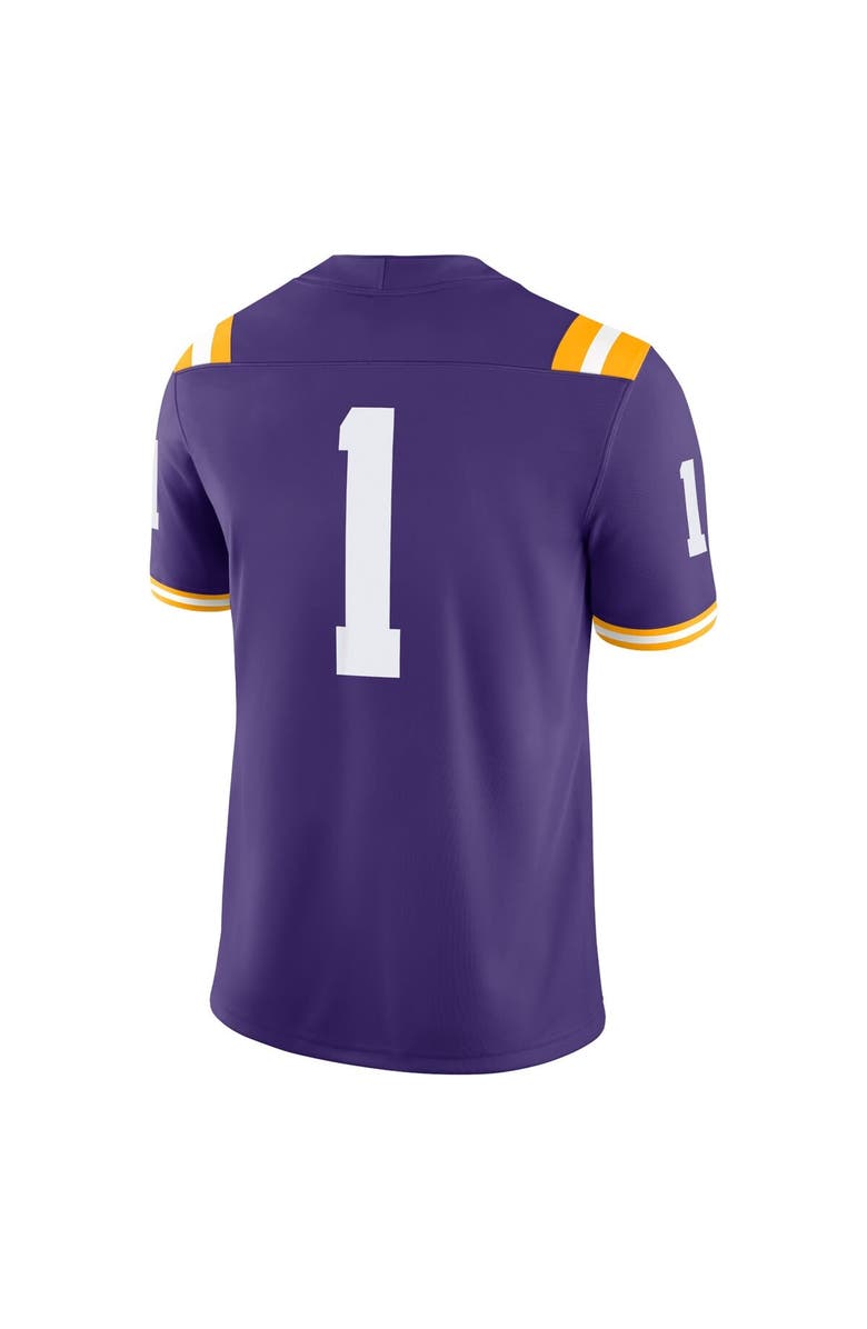 Nike Men's Nike #1 Purple LSU Tigers Game Jersey, Alternate, color, Purple