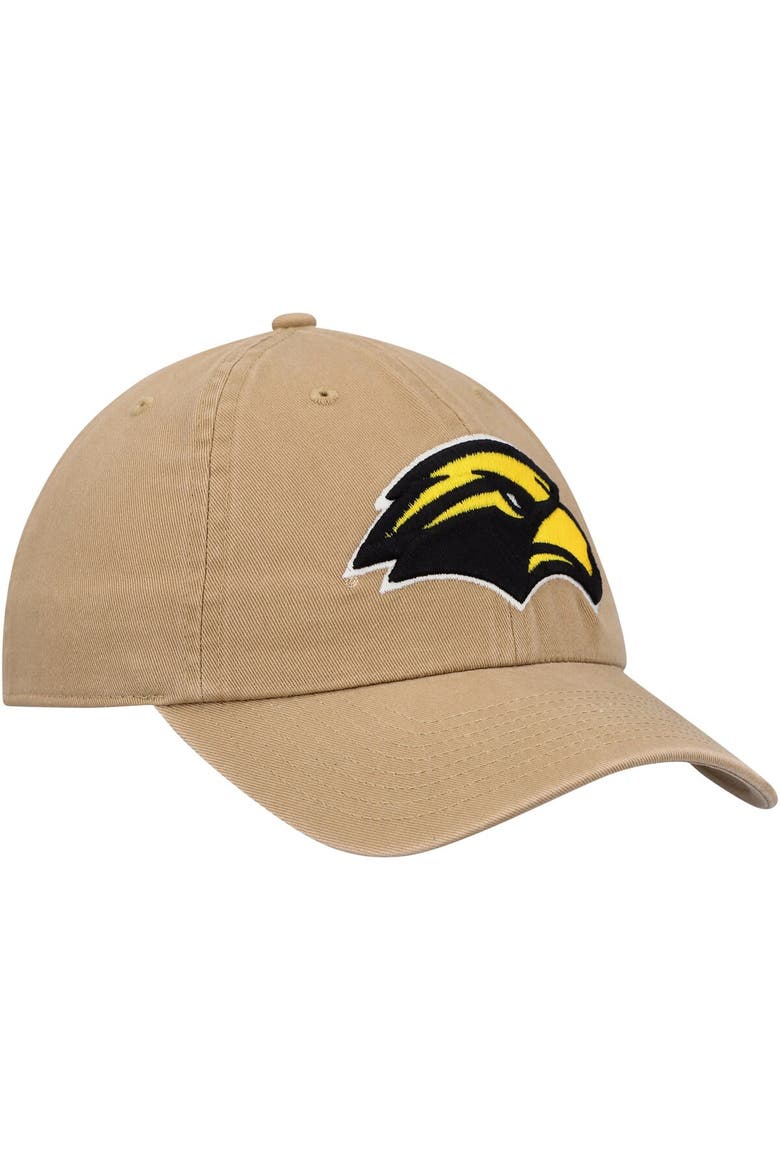 Men's '47 Khaki Southern Miss Golden Eagles Clean Up Adjustable Hat, Alternate, color, Khaki