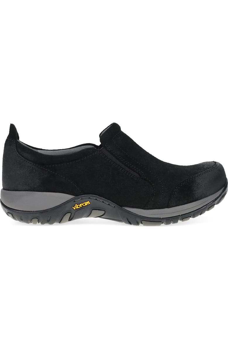 Dansko Pippy Waterproof Clog, Alternate, color, Black Burnished Suede