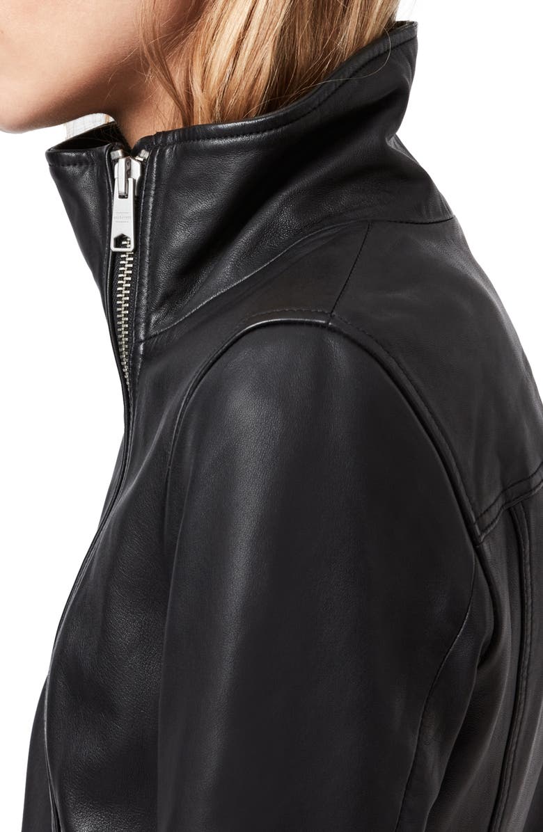 AllSaints Ellis Leather Biker Jacket, Alternate, color,