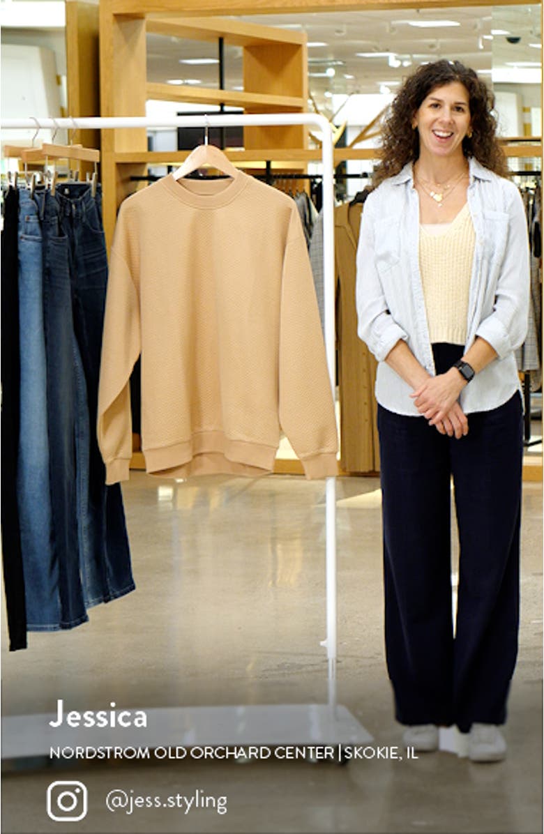 Oversize Textured Sweatshirt, sales video thumbnail