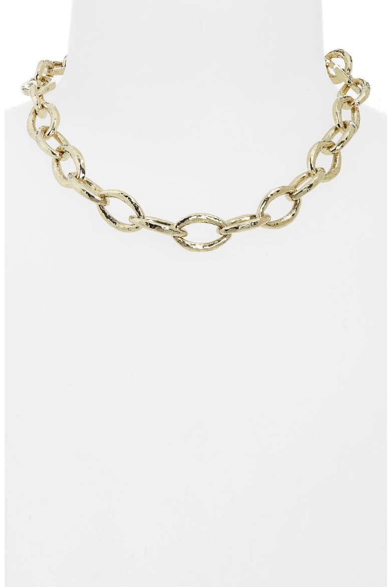 Glamazon - Bastille 18K Gold Link Necklace, Alternate, color, YELLOW GOLD