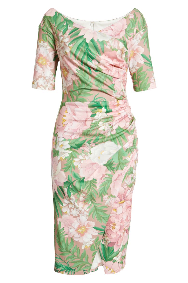 Floral Sheath Dress, Alternate, color, FLORAL MULTI