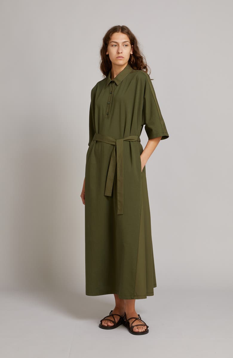 MM by Max Mara Albero Jersey Maxi Dress, Alternate, color, Moss Green