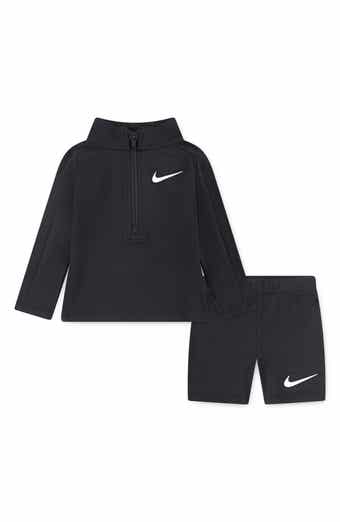 Quarter Zip Pullover & Shorts Set