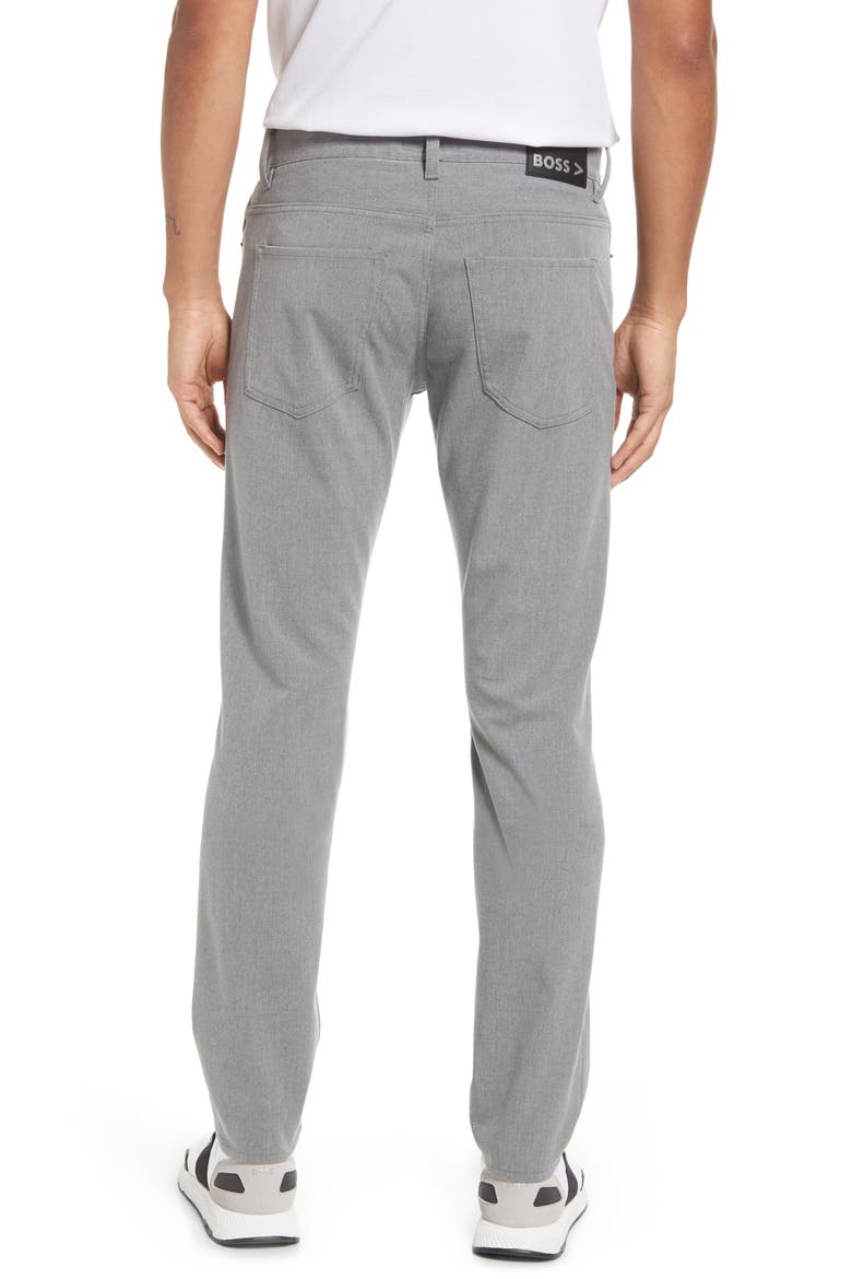 Delaware Slim Fit Five Pocket Pants, Alternate, color, SLVR