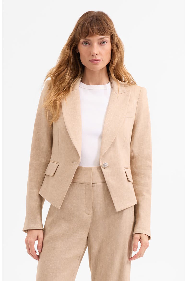 Hosanna Dickey Blazer, Alternate, color, KHAKI MELANGE
