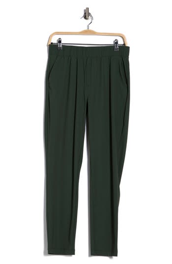 90 Degree By Reflex Warp X Tapered Ankle Pants In Green