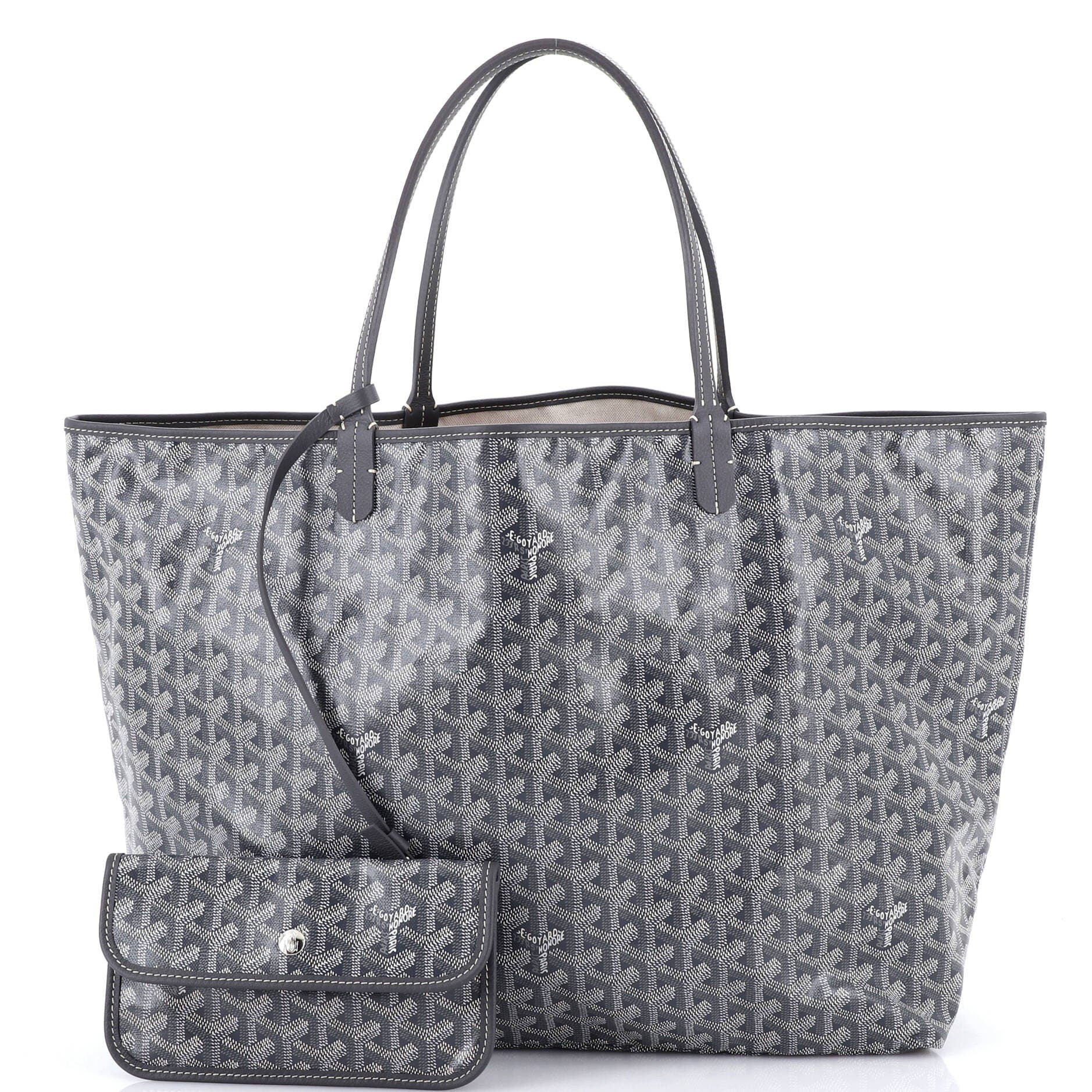 Pre-Owned Goyard Saint Louis Tote Coated Canvas GM, Alternate, color, Gray