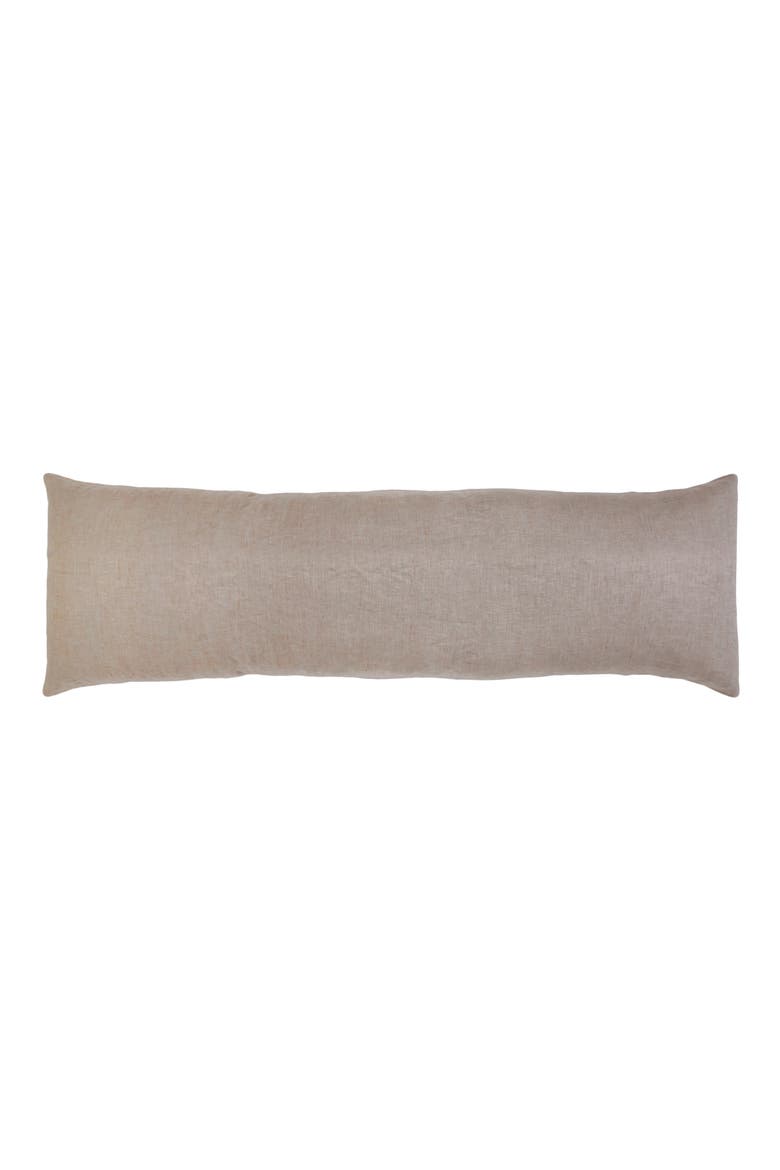 Carter Stripe Body Pillow, Alternate, color, IVORY/ AMBER