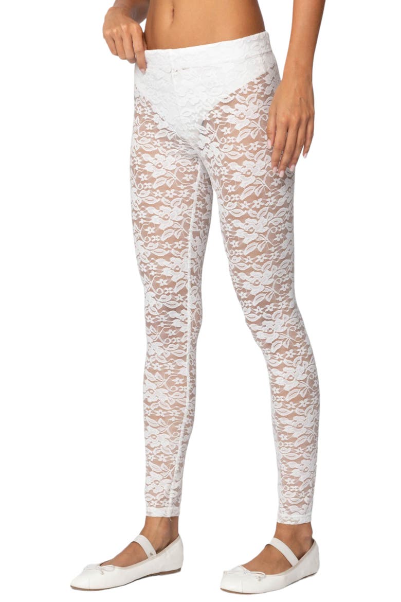 lace dress leggings Happy Tuesday! My new obsession is anything lace. Lace outfit idea: Dress: @rabanne Leggings: @wolford Heels: @maisonvalentino