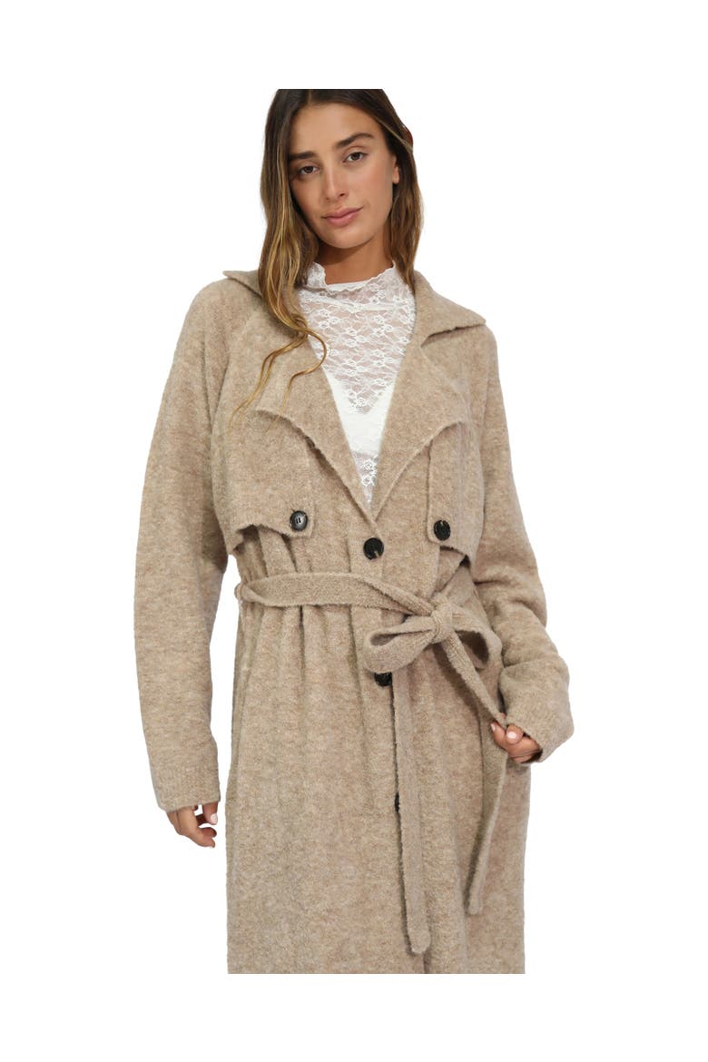 Live in Dream Maxi Trench Cardigan, Alternate, color, Light Beige
