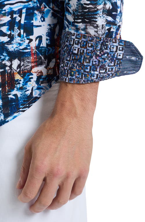 Shop Robert Graham Lachlan Cotton Button-up Shirt In Blue Multi